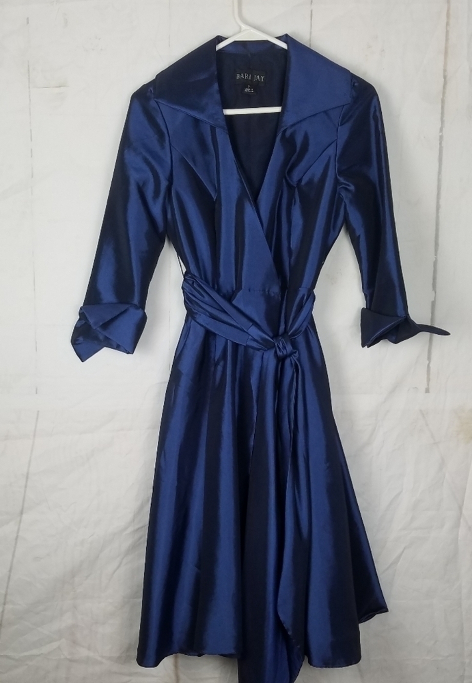BARI JAY BLUE TEA WRAP Special occasion DRESS